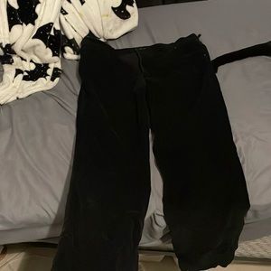 Black corduroy pants